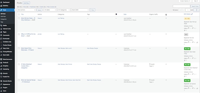 do woocommerce products upload and wordpress data entry
