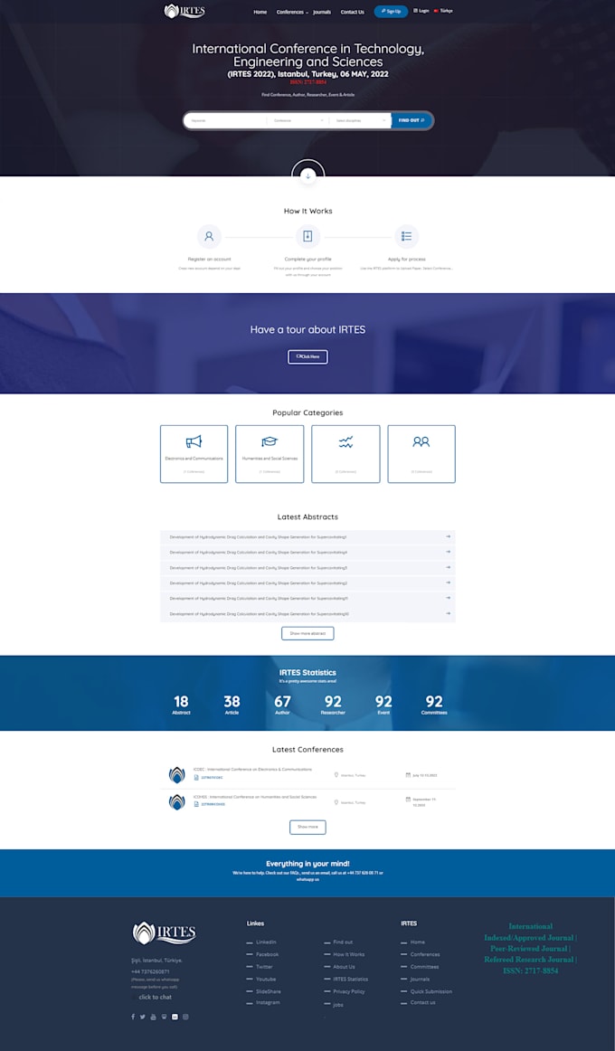 design a professional website template