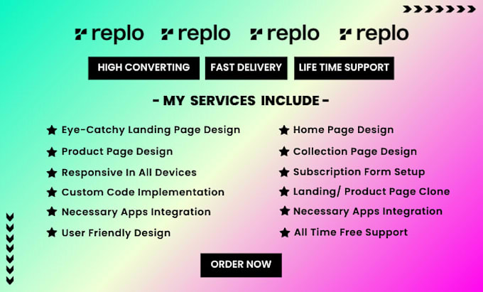 design cro shopify landing page using replo page builder