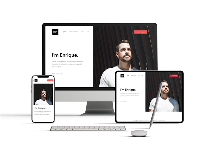 build responsive wordpress business portfolio site