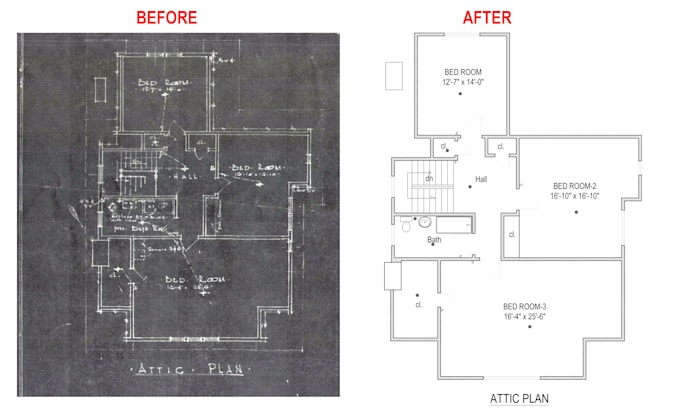 redraw sketches, images, and old blueprints in autocad