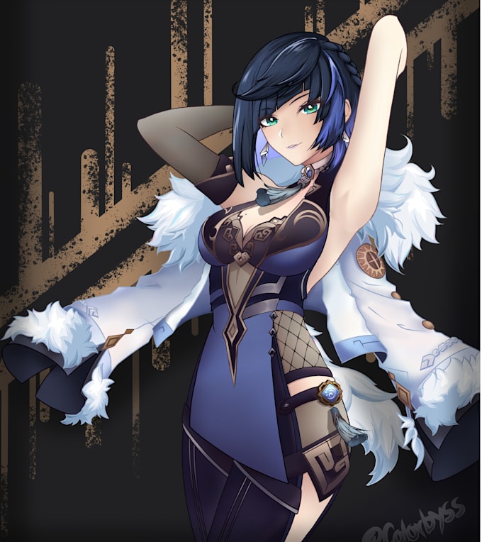 draw anime style illustration