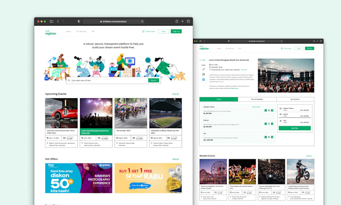 create website UI design website UI design, web template in figma
