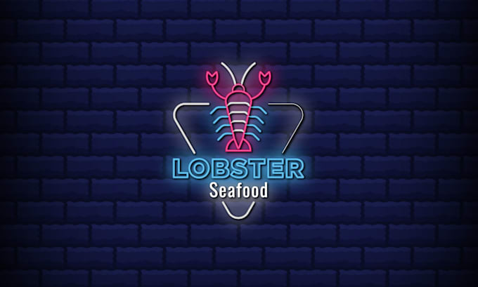 create a unique 3d neon sign or logo