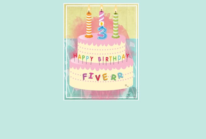 create a  Customized Virtual Birthday Cake Card