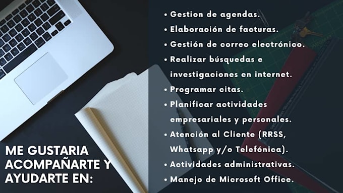 seré tu asistente virtual y personal