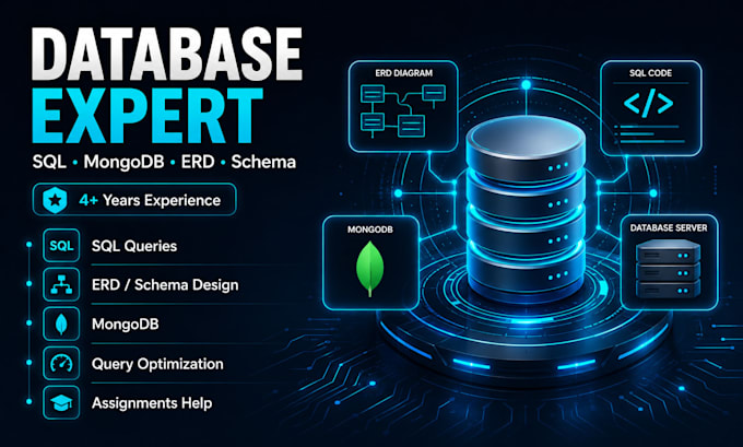 be your database expert for sql mongodb queries erd schema