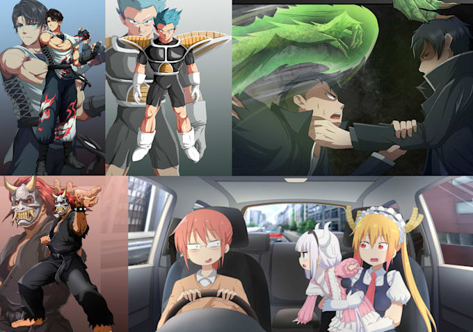 draw your character in japanese anime or manga style