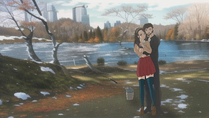 draw your photograph into a semirealistic anime illustration