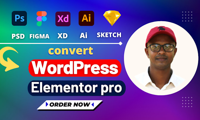 convert figma to wordpress, xd, and PSD to wordpress website