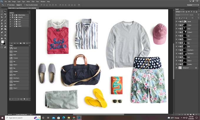 multi clipping path,layer mask images or image separate with adobe photoshop