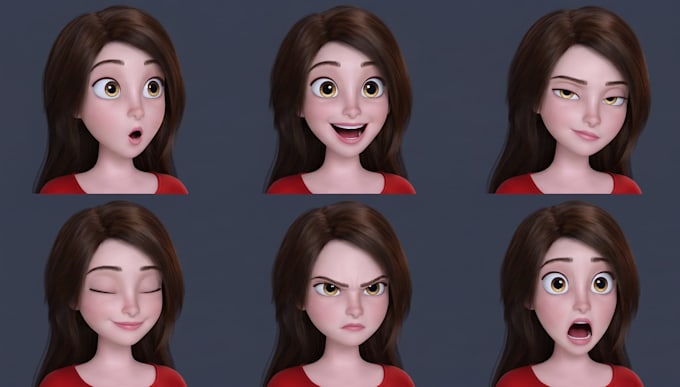 create a stylized 3d character model and rigging