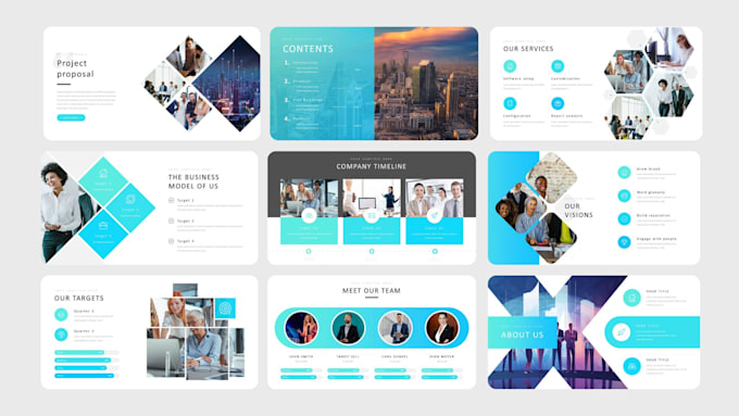 make business powerpoint presentations and google slides slide design