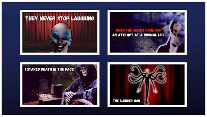 design your horror thumbnails