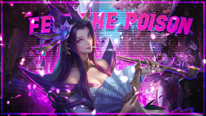 make an anime or gaming thumbnail