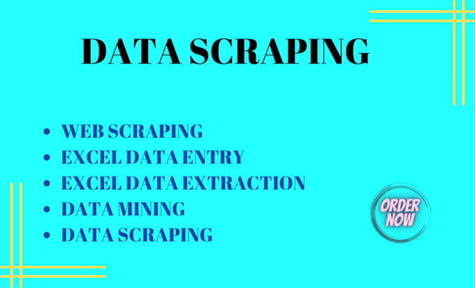 scrape data from websites, PDF files, images