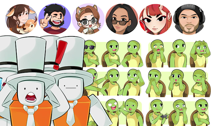 draw your roblox avatar, or discord, youtube pfp in cartoon style