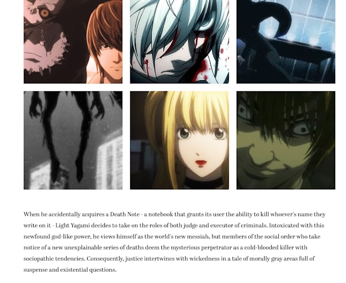 write a unique and engaging anime article of your choice
