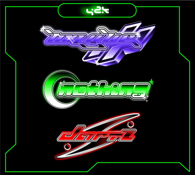 Create a y2k style logo or cyberpunk design by Saptopurnomo | Fiverr
