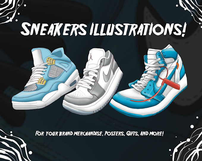 draw amazing sneakers illustrations