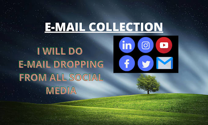 do email scraping, and email collection