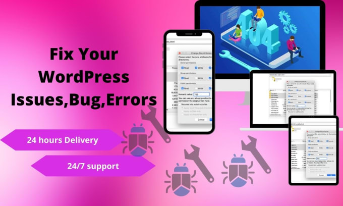 fix wordpress fix wordpress issues fix wordpress bug fix woocommerce fix website