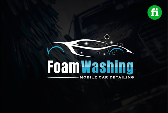 design auto detailing  and car wash logo