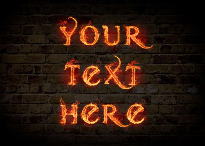 Design any text on fire style by Firasezz | Fiverr