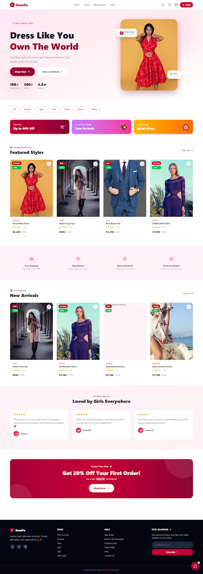 develop modern responsive website using react, node, mongodb