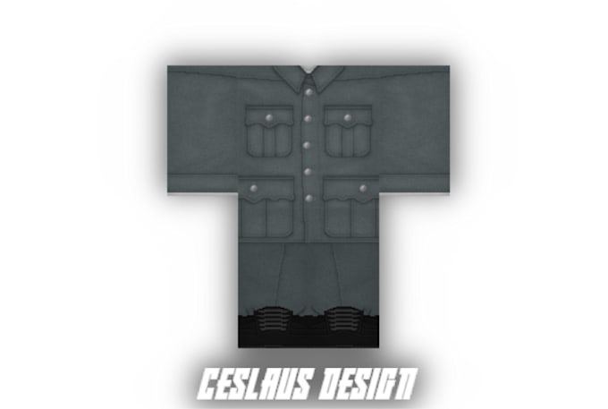 design a high quality roblox military uniform for you