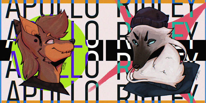icon, headshot of your furry head