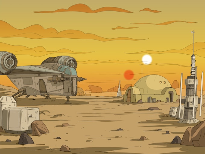 draw a background for your cartoon