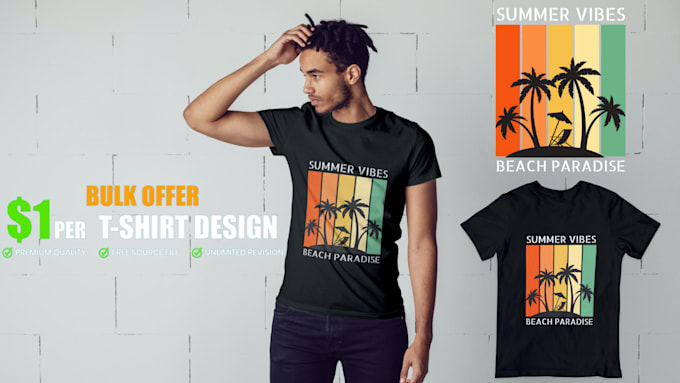 create all kind of custom tshirt designs and illustrations