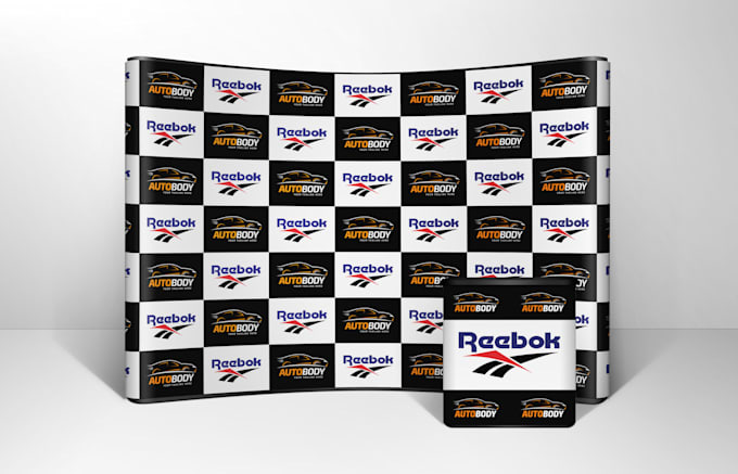 design eye catching step and repeat or backdrop banner