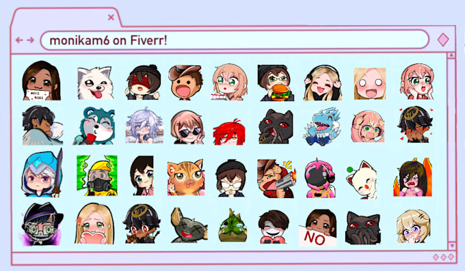create or animate custom emotes, sub badges for twitch and discord