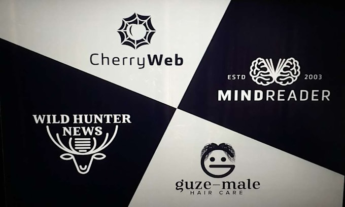 do 2 minimalist business logo designs for your brand