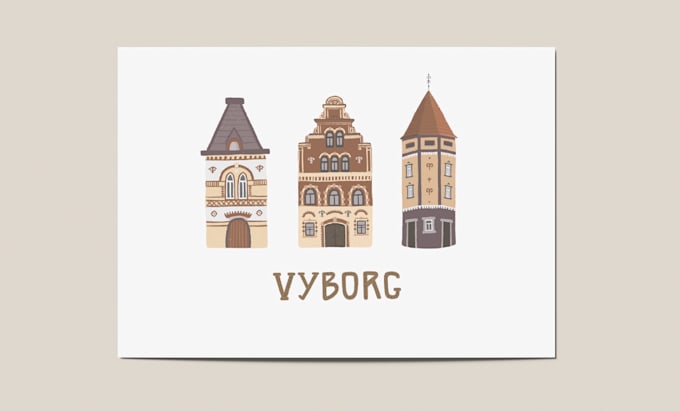 draw unique travel map or travel illustration