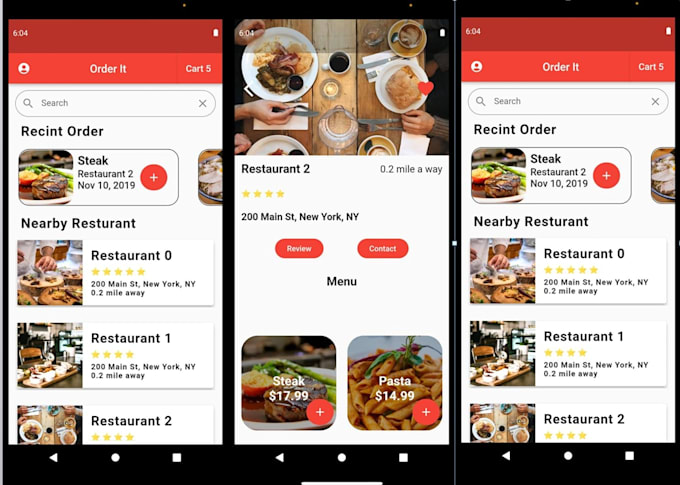 create a beautiful android UI using flutter framework