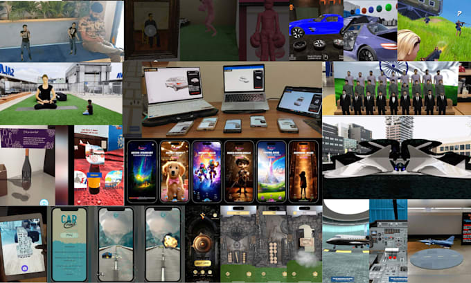 build VR apps, unity or unreal game development, and spatial xr simulations