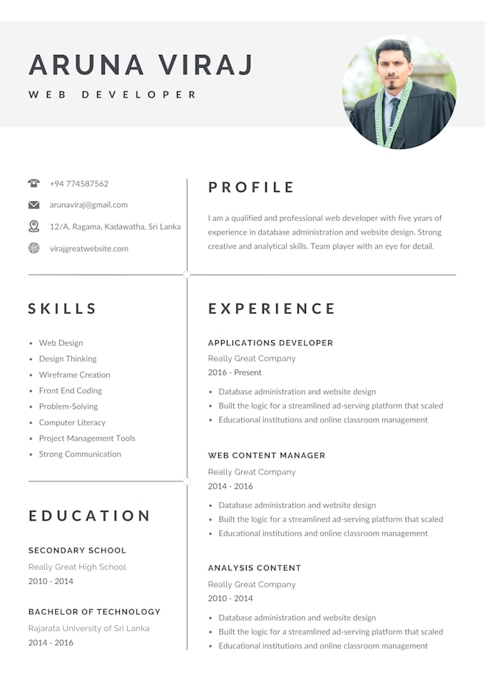 write and enhance your existing resume, cv