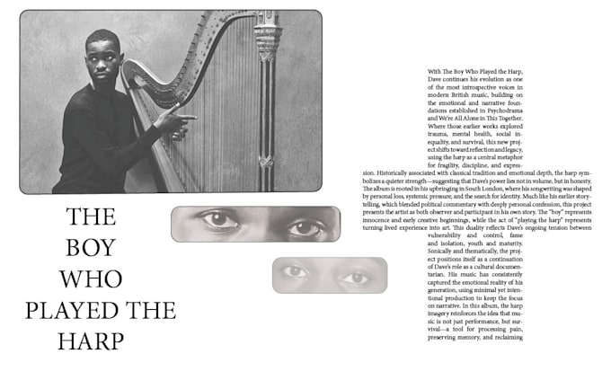 create editorial layout and campaign graphics for brands and releases