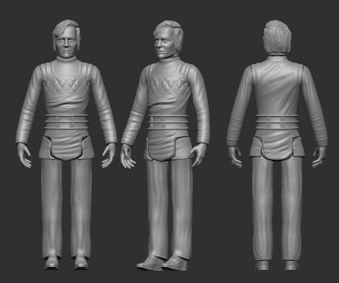 do toy 3d character for printings