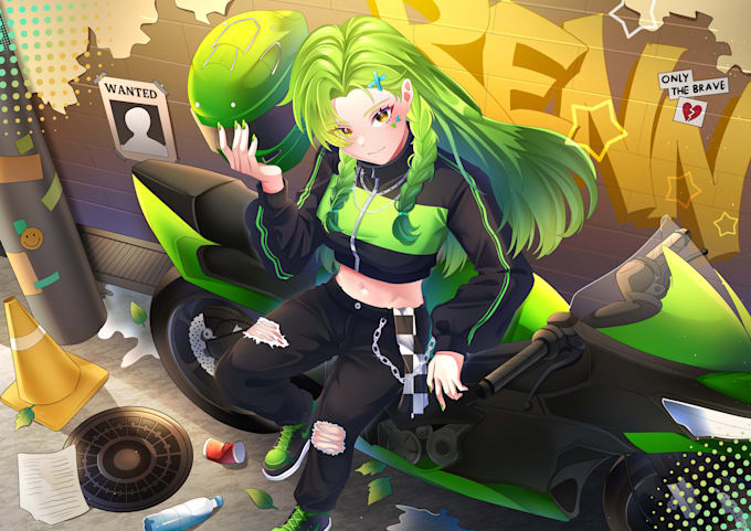 draw anime art illustration for pfp , pfp, fanart or vtuber