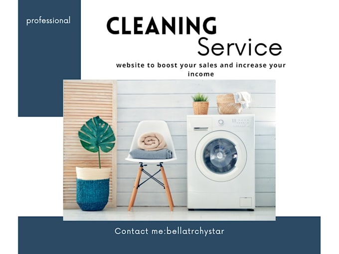 create cleaning service website for cleaning company with booking functionality