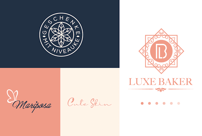 make sophisticated author luxe signature feminine logo