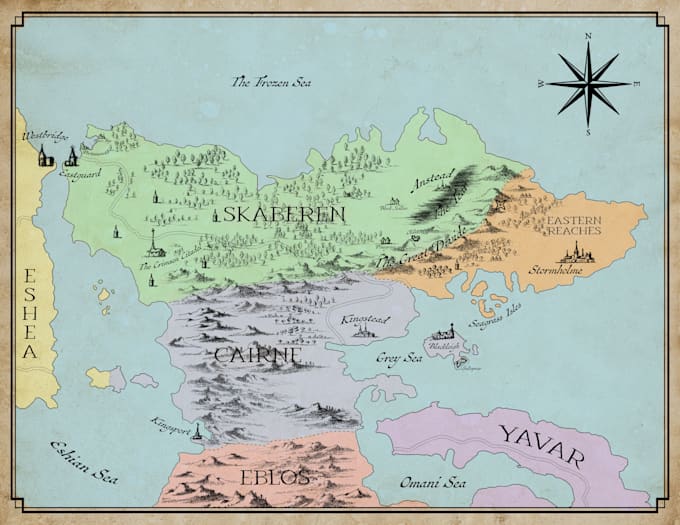create a map for your fantasy or scifi world