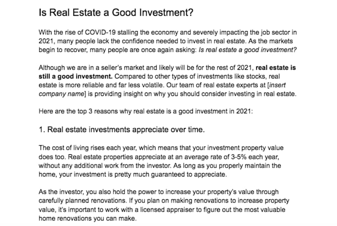write compelling real estate blog posts