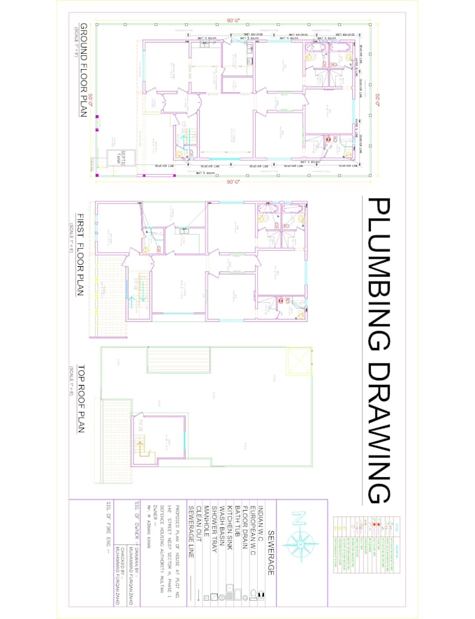 design 2d plumbing and hvac drawing