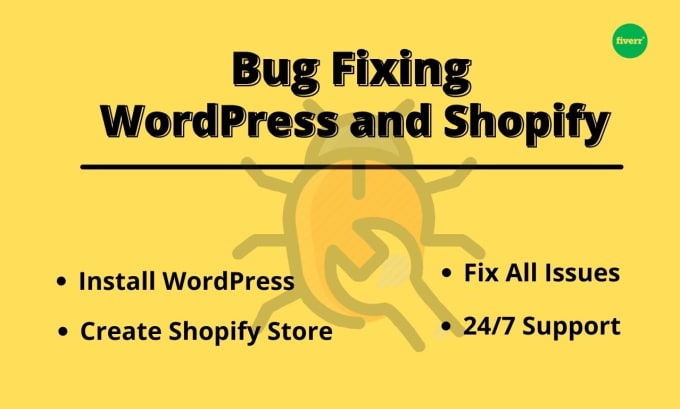 create your shopify store  and shopify bug fix