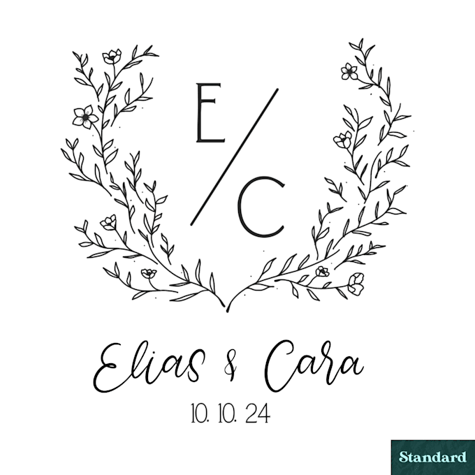 Create a monogram for your wedding or other event by Charlaide | Fiverr